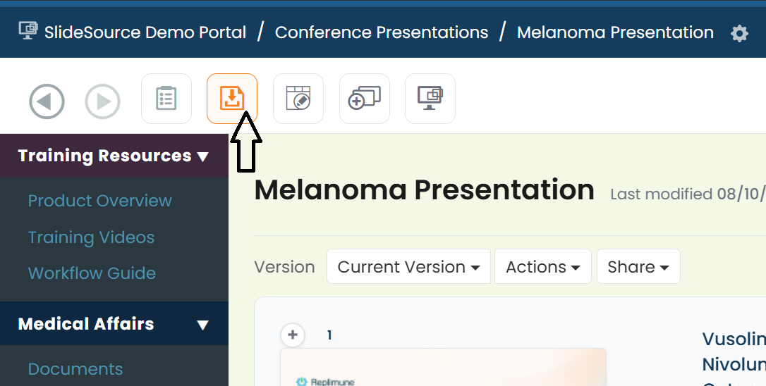 Download prompt with filename and template variables, then the Building progress bar